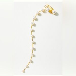 Hair chain with pearls